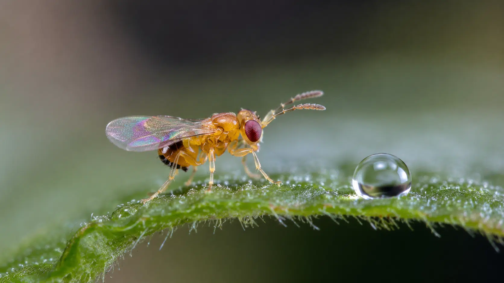 Wespen gegen Motten Close-Up