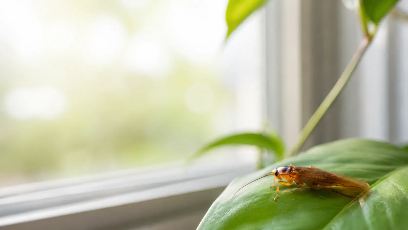 Waldschabe auf dem Blatt